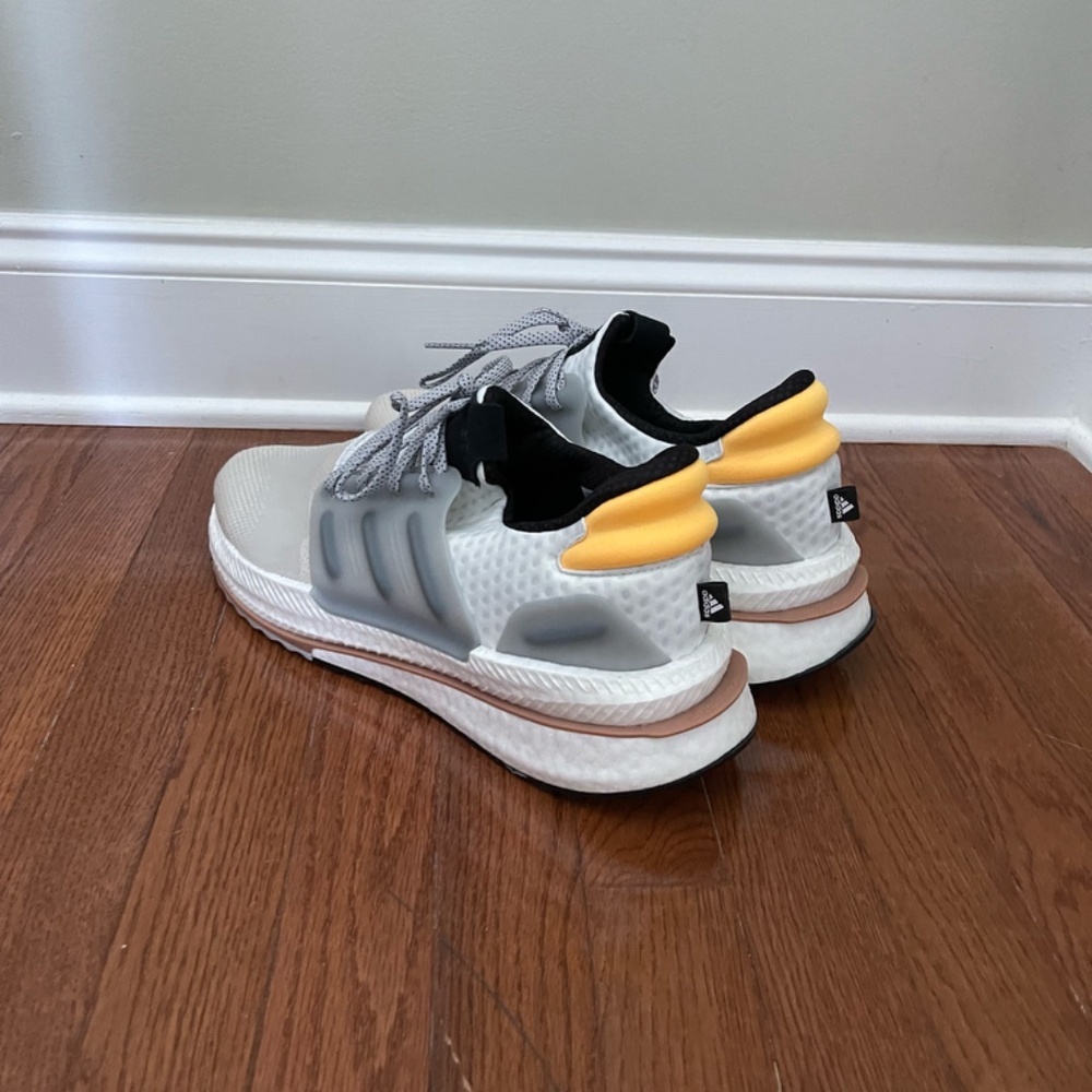 NWOB Adidas x PLR Boost "Silver Pebble" Men's Sneakers - Size 13 - Picture 5 of 13